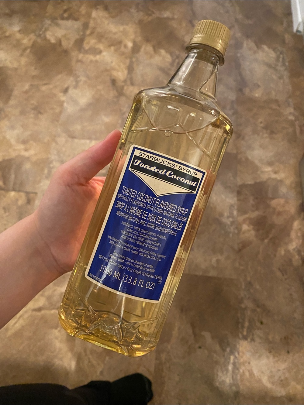 Toasted Coconut Starbucks Syrup Sealed